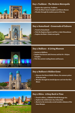 Load image into Gallery viewer, Uzbekistan - The Silk Road Beckons: A Comprehensive 10-Day Guide
