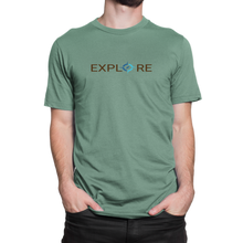Load image into Gallery viewer, Explore Tee - Heather Forest Green
