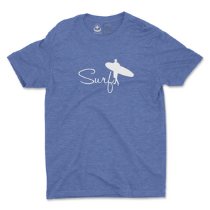 Blue Vintage Surf T shirt