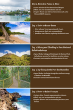 Load image into Gallery viewer, Guadeloupe - From Caribbean Elegance to Island Adventures: A 10 Day Itinerary to Camping, Surfing, Climbing, Hiking, and Zip-Lining
