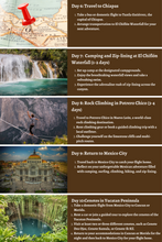 Load image into Gallery viewer, Mexico - From Ancient Ruins to Vibrant Cultures: A 10 Day Itinerary to Camping, Surfing, Climbing, Hiking, and Zip-Lining
