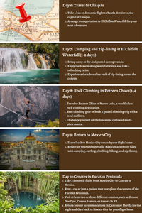 Mexico - From Ancient Ruins to Vibrant Cultures: A 10 Day Itinerary to Camping, Surfing, Climbing, Hiking, and Zip-Lining