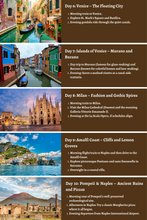 Load image into Gallery viewer, Italy - From Tuscan Vines to Venetian Canals: A Comprehensive 10-Day Guide
