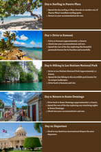 Load image into Gallery viewer, Adventure Through Dominican Republic A 10 Day Itinerary to Camping, Surfing, Climbing, Hiking, and Zip-Lining
