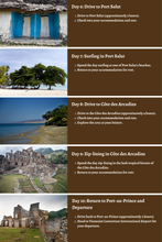 Load image into Gallery viewer, Haiti - Rich Culture and Caribbean Soul: A 10 Day Itinerary to Camping, Surfing, Climbing, Hiking, and Zip-Lining
