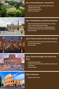 Vatican Voyage - Exploring the Spiritual Heart of Rome: A Comprehensive 10-Day Guide