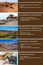 Cargar imagen en el visor de la galería, Mongolia - Eternal Landscapes and Nomadic Dreams: A Comprehensive 10-Day Guide
