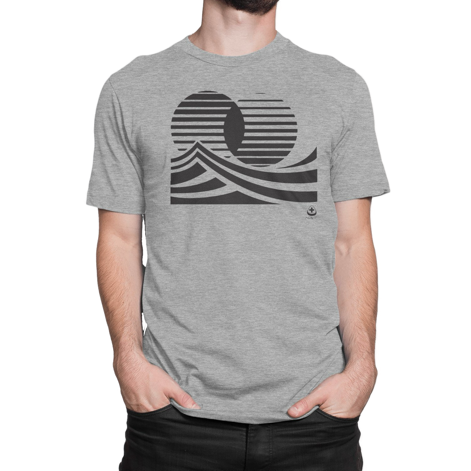 The NO&YO Twin Sun Surf Tee in heather gray combines modern style with outdoor adventure vibes. Made with a soft cotton blend for comfort wherever the journey takes you