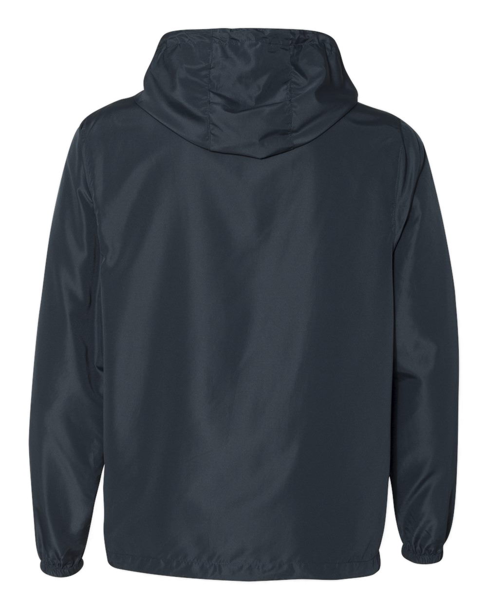 NO&YO Classic Navy Windbreaker Back View – Durable Outdoor Jacket