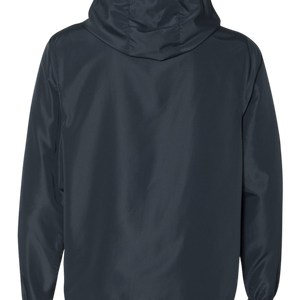 NO&YO Classic Navy Windbreaker Back View – Durable Outdoor Jacket