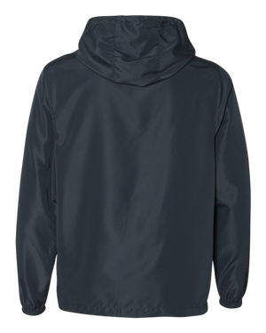 NO&YO Classic Navy Windbreaker Back View – Durable Outdoor Jacket