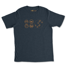 Load image into Gallery viewer, Foot Prints Tee - Midnight Navy
