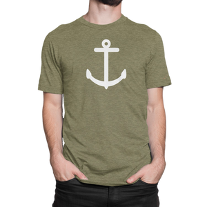 Adventure meets nautical style in the NO&YO Anchor Tee in military green. Featuring a bold white anchor graphic, this rugged yet refined shirt is built for explorers with a love for the sea.