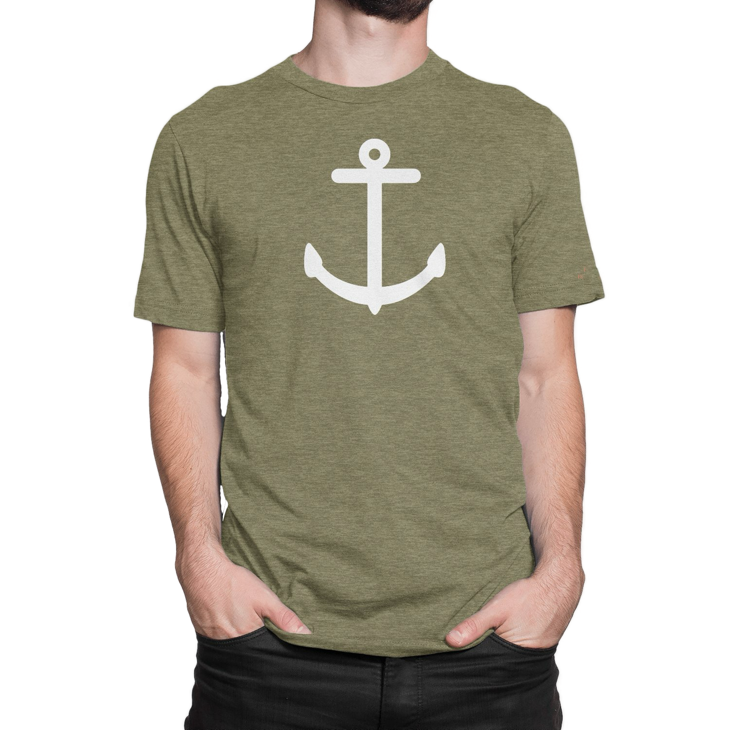 Adventure meets nautical style in the NO&YO Anchor Tee in military green. Featuring a bold white anchor graphic, this rugged yet refined shirt is built for explorers with a love for the sea.