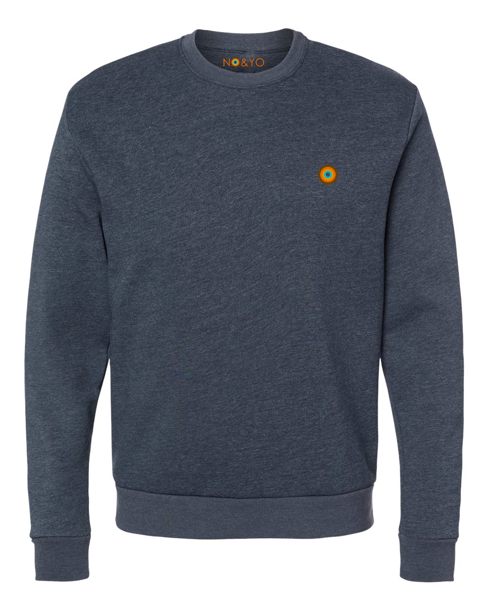 Sudadera con cuello redondo - Heather Midnight Navy