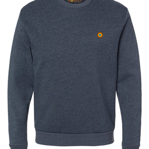 Sudadera con cuello redondo - Heather Midnight Navy