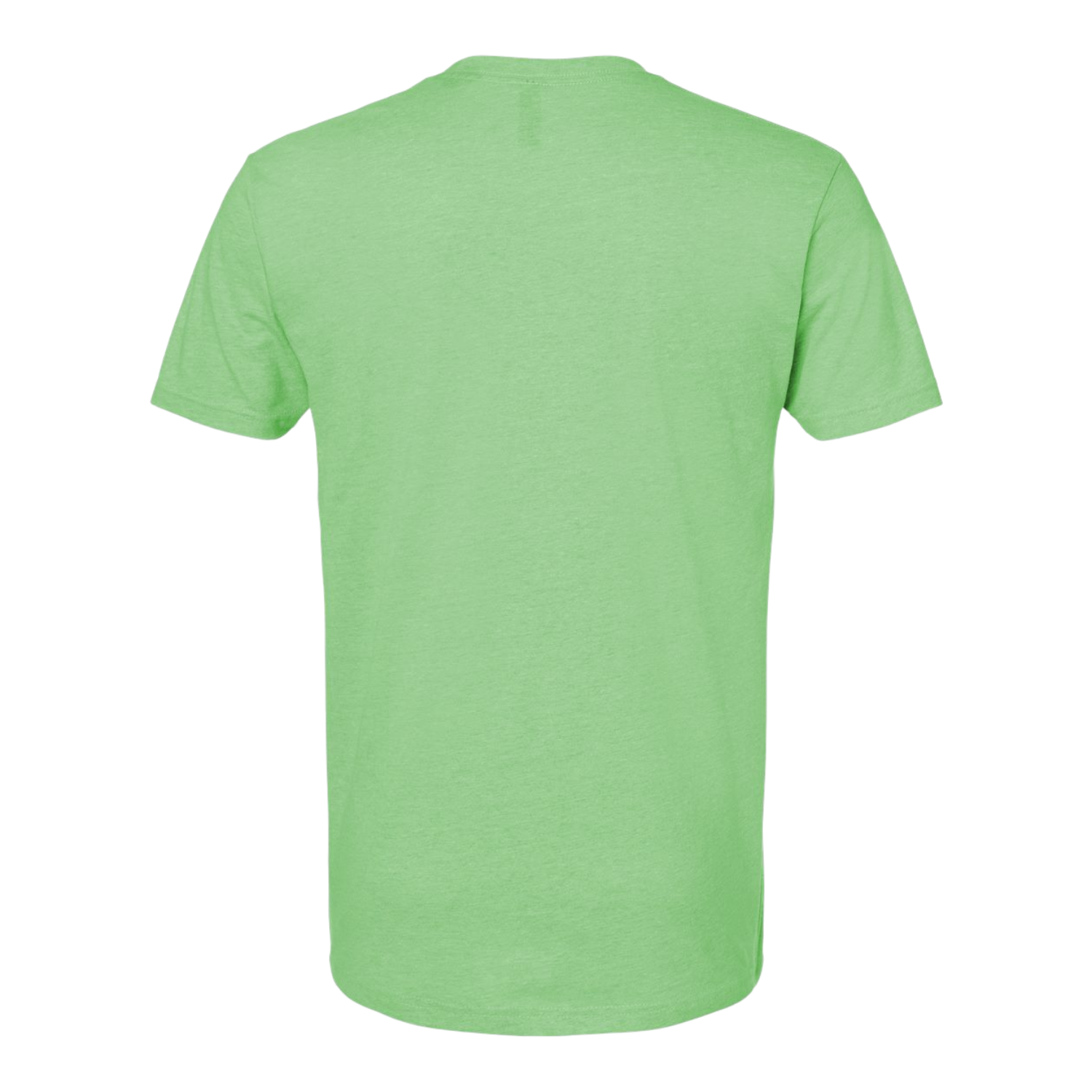 Back view of NO&YO Apple green "Experience the Wilderness" adventure shirt