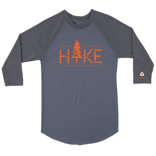 Hit the trails in style with the NO&YO HIKE Adventure Raglan Tee. Featuring a bold distressed “HIKE” graphic with a tree design, this 3/4 sleeve baseball-style shirt is perfect for outdoor lovers who want both comfort and edge. Made with soft, breathable cotton blend fabric, it’s designed for durability whether you’re on a weekend hike, camping, or relaxing fireside. The contrasting charcoal sleeves and heather grey body give it a modern outdoor look, while the curved hem adds extra comfort and mobility.