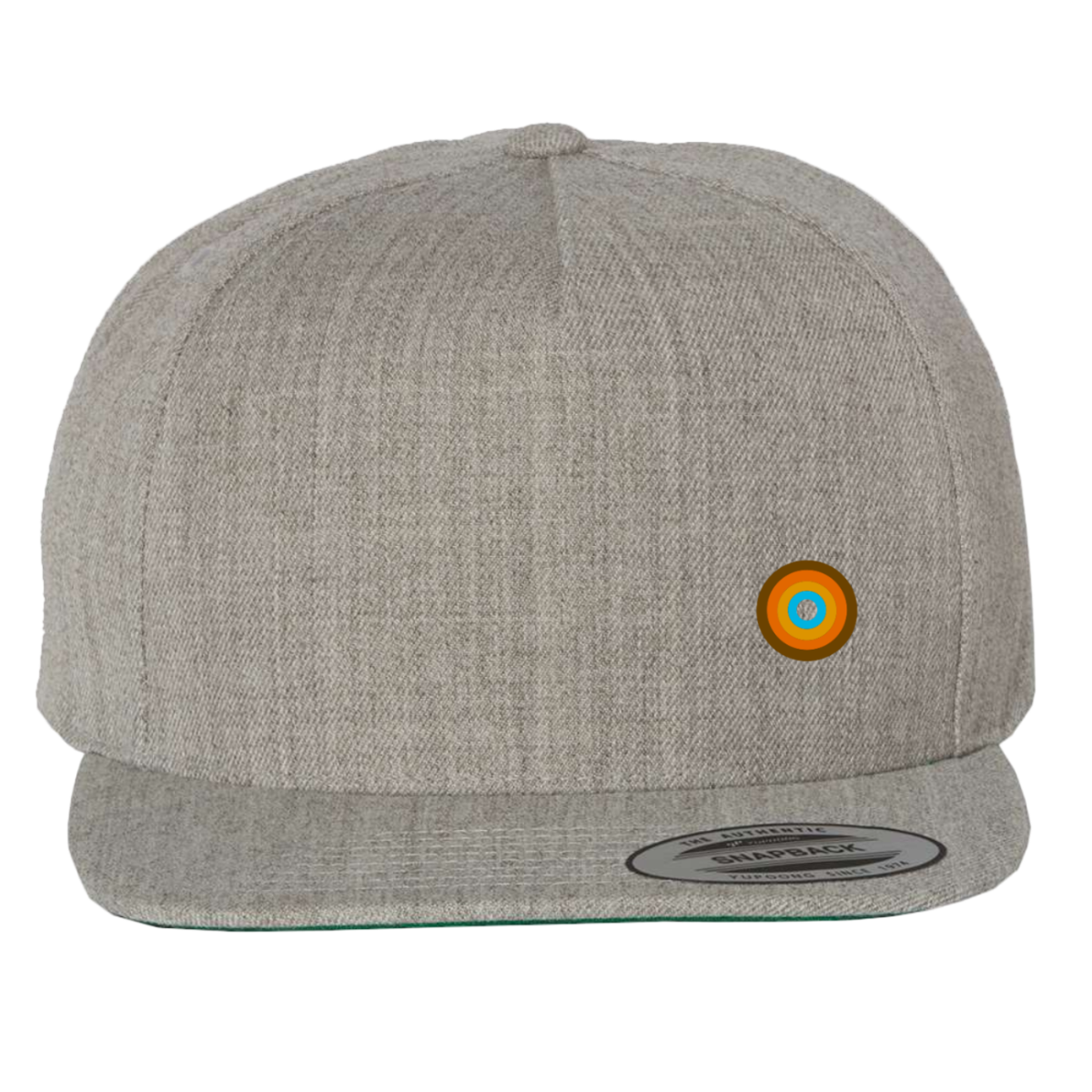 Elevate your adventure look with the NO&YO Minimalist Snapback Hat. Crafted in a modern heather grey finish, this structured flat-brim cap is designed for both outdoor journeys and everyday wear. The front features a sleek embroidered circular patch in earthy tones, symbolizing balance, exploration, and connection to the outdoors. Built with a premium wool-blend fabric, it’s soft yet durable, making it the perfect companion for travel, hiking, or city adventures.