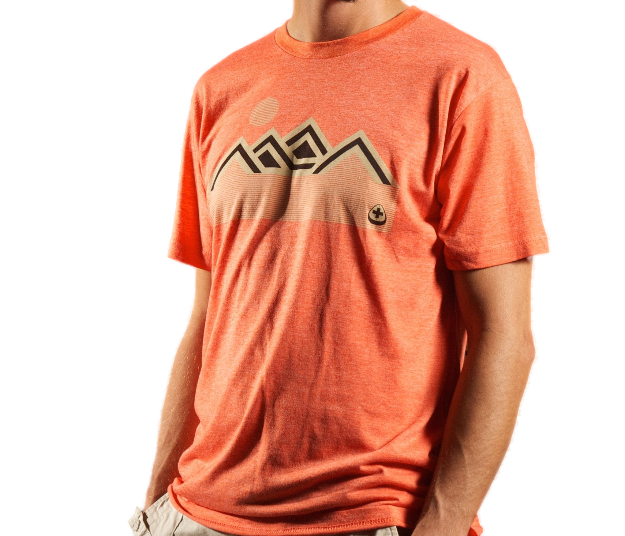 Stand tall in style with the NO&YO Orange Mountain Sunset Tee, blending bold adventure design with soft, premium comfort for every explorer.