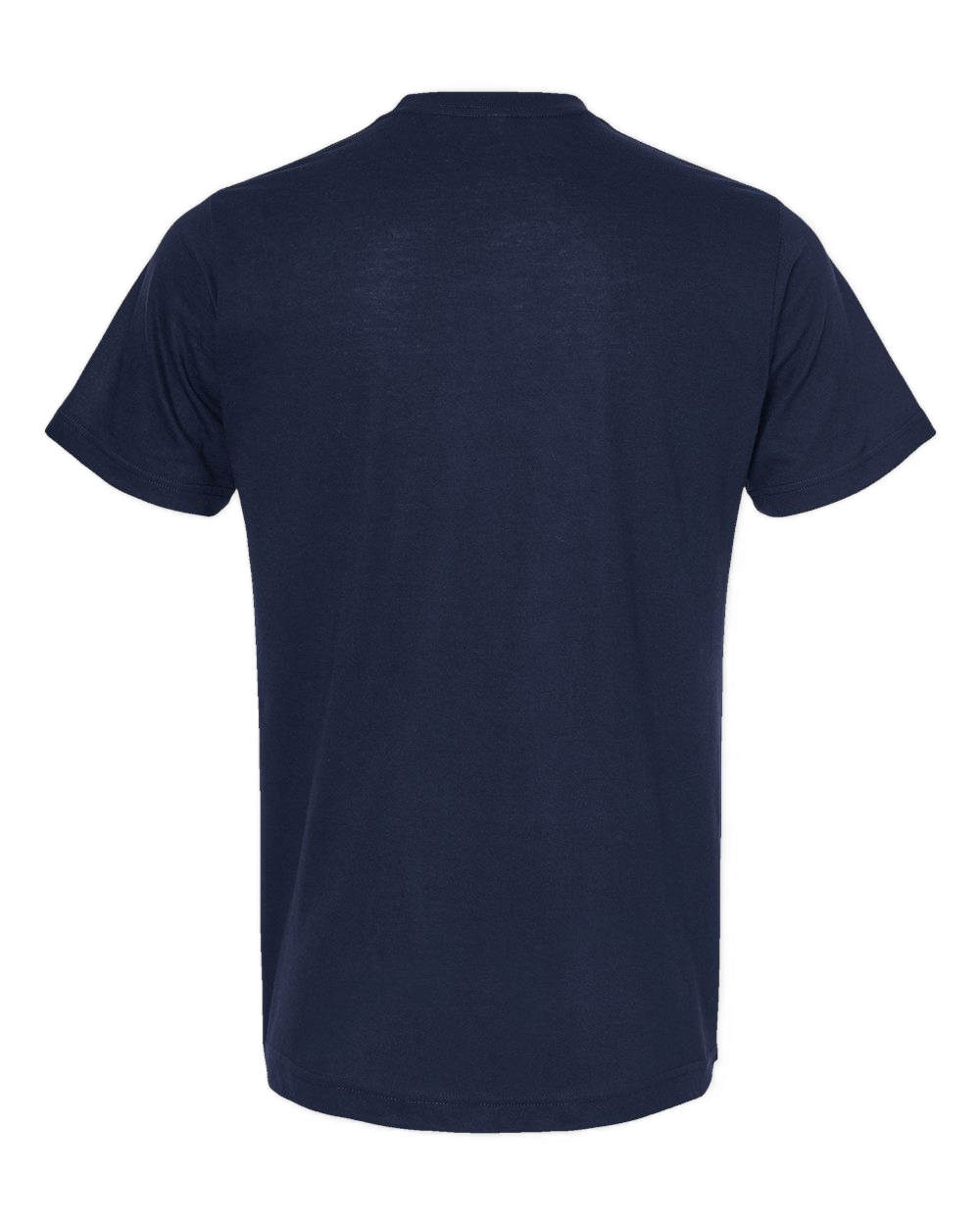 Back view of NO&YO blue Solo Traveler tee, rugged yet stylish outdoor wear.