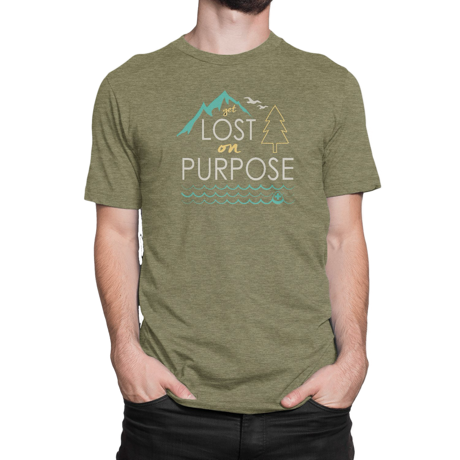 Embrace adventure with the NO&YO 'Get Lost On Purpose' graphic tee. Crafted from premium fabric, this rugged yet stylish t-shirt blends comfort with inspiration for explorers who live boldly. Available in Heather Black and Military Green.