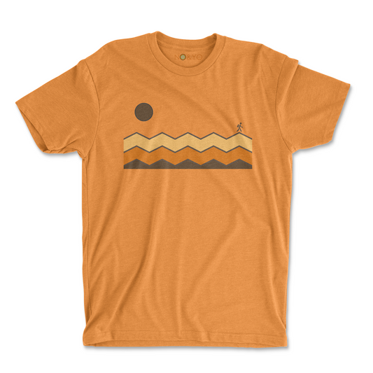 Camiseta de viajero solitario - Naranja 
