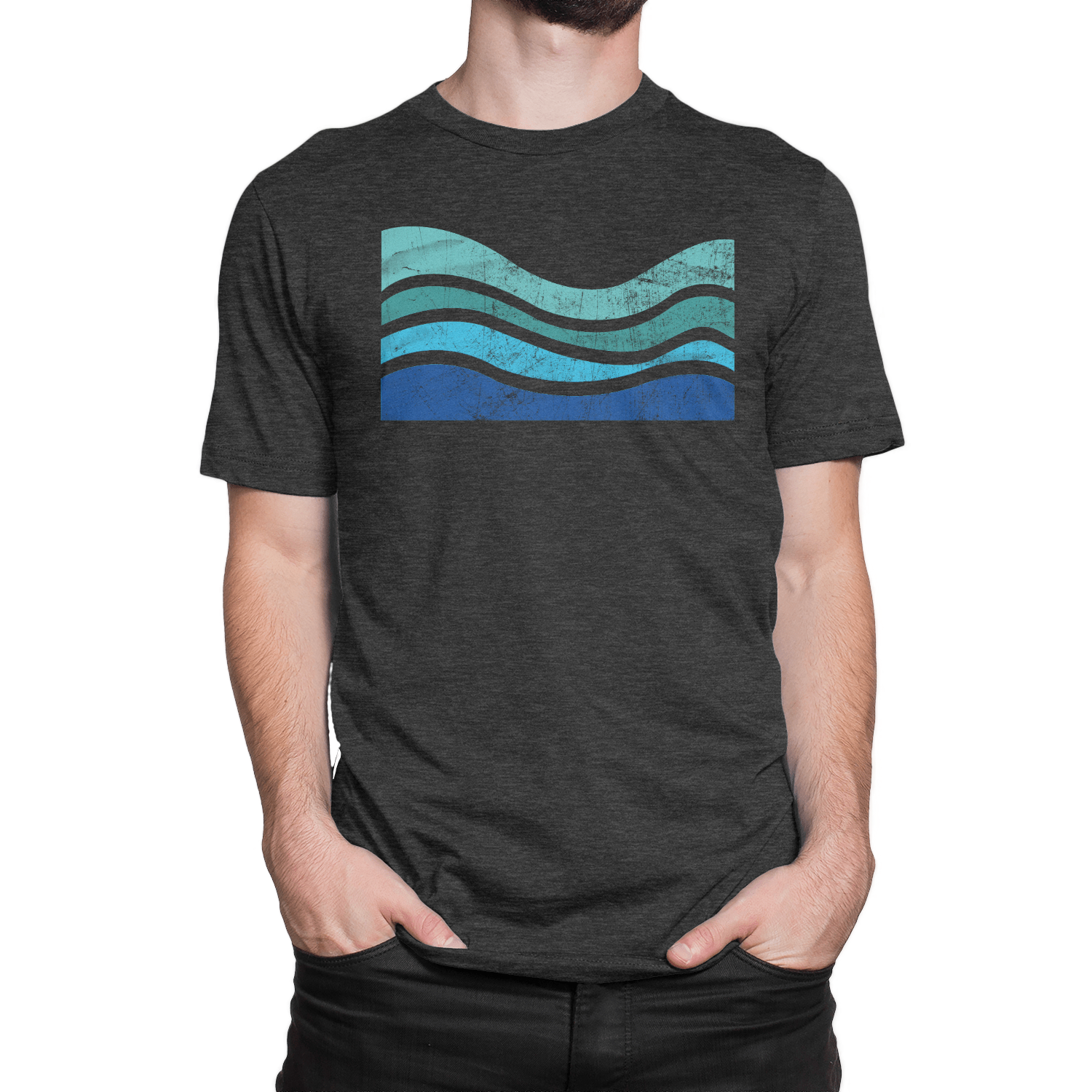 Ride the flow with the NO&YO Wave Graphic Tee – available in gray and black. Featuring a vintage surf-inspired design with ocean wave lines, this premium t-shirt is crafted for explorers who live for freedom and adventure.