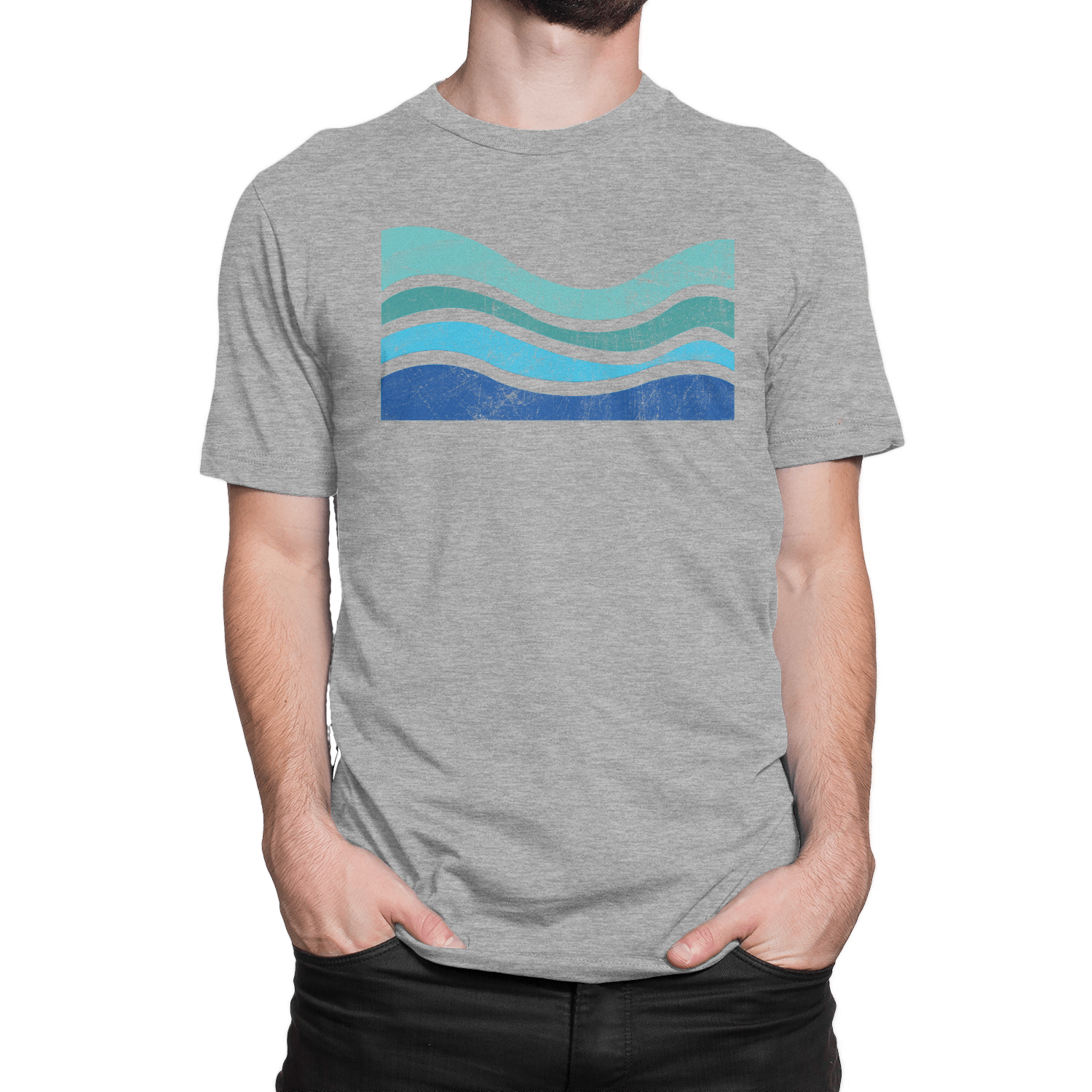 Ride the flow with the NO&YO Wave Graphic Tee – available in gray and black. Featuring a vintage surf-inspired design with ocean wave lines, this premium t-shirt is crafted for explorers who live for freedom and adventure.