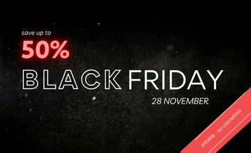 “NO&YO Black Friday sale graphic with up to 50% off sitewide on November 28.”