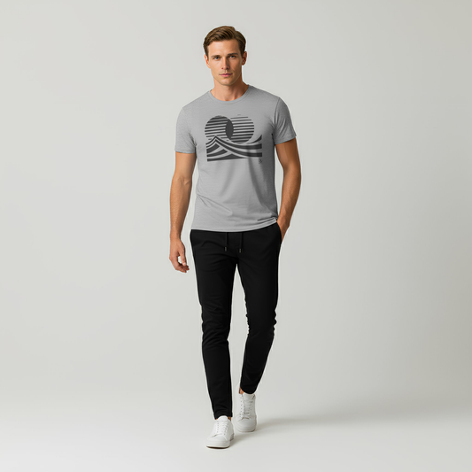 Awesome Men’s Twin Sun Surf Graphic T-Shirt