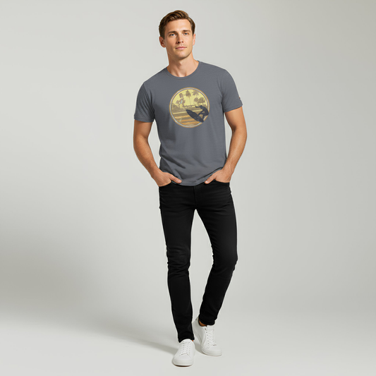 Premium Vintage Surfer Adventure Graphic Tee