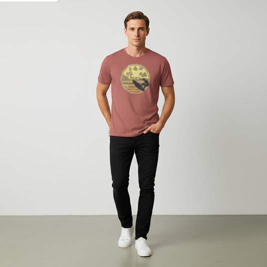 Premium Vintage Surfer Adventure Graphic Tee
