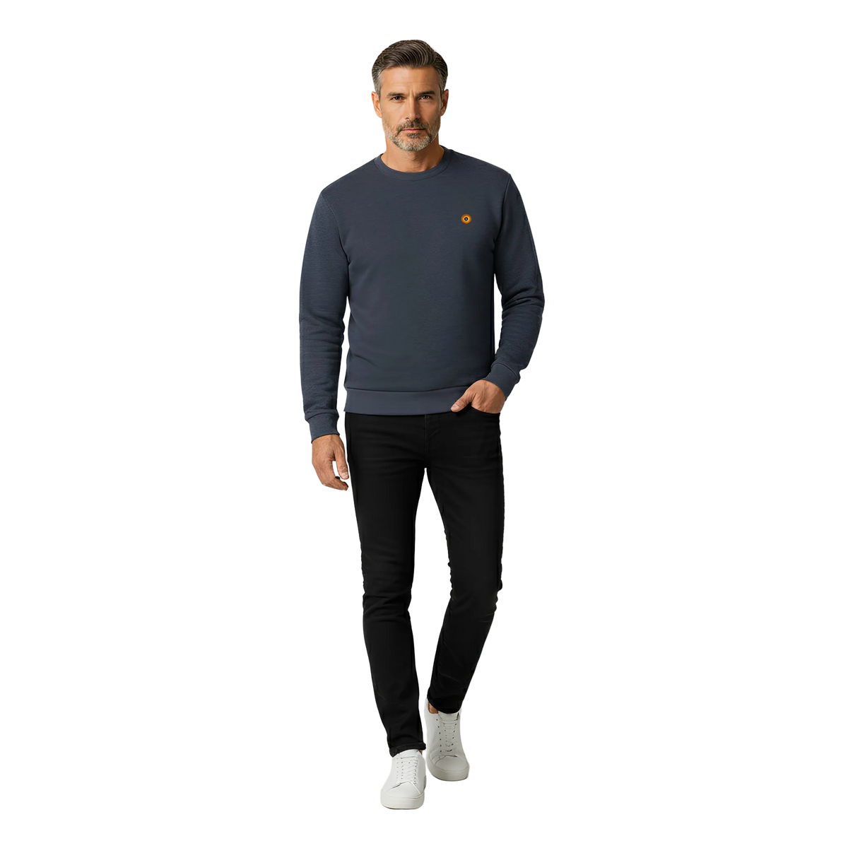 Crewneck Sweatshirt - Heather Midnight Navy
