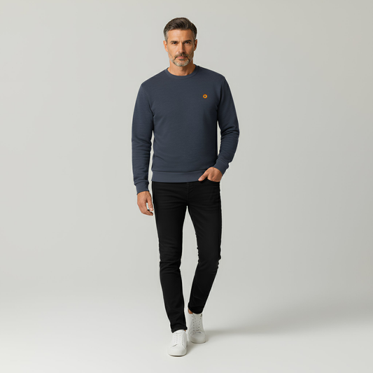 Crewneck Sweatshirt - Heather Midnight Navy