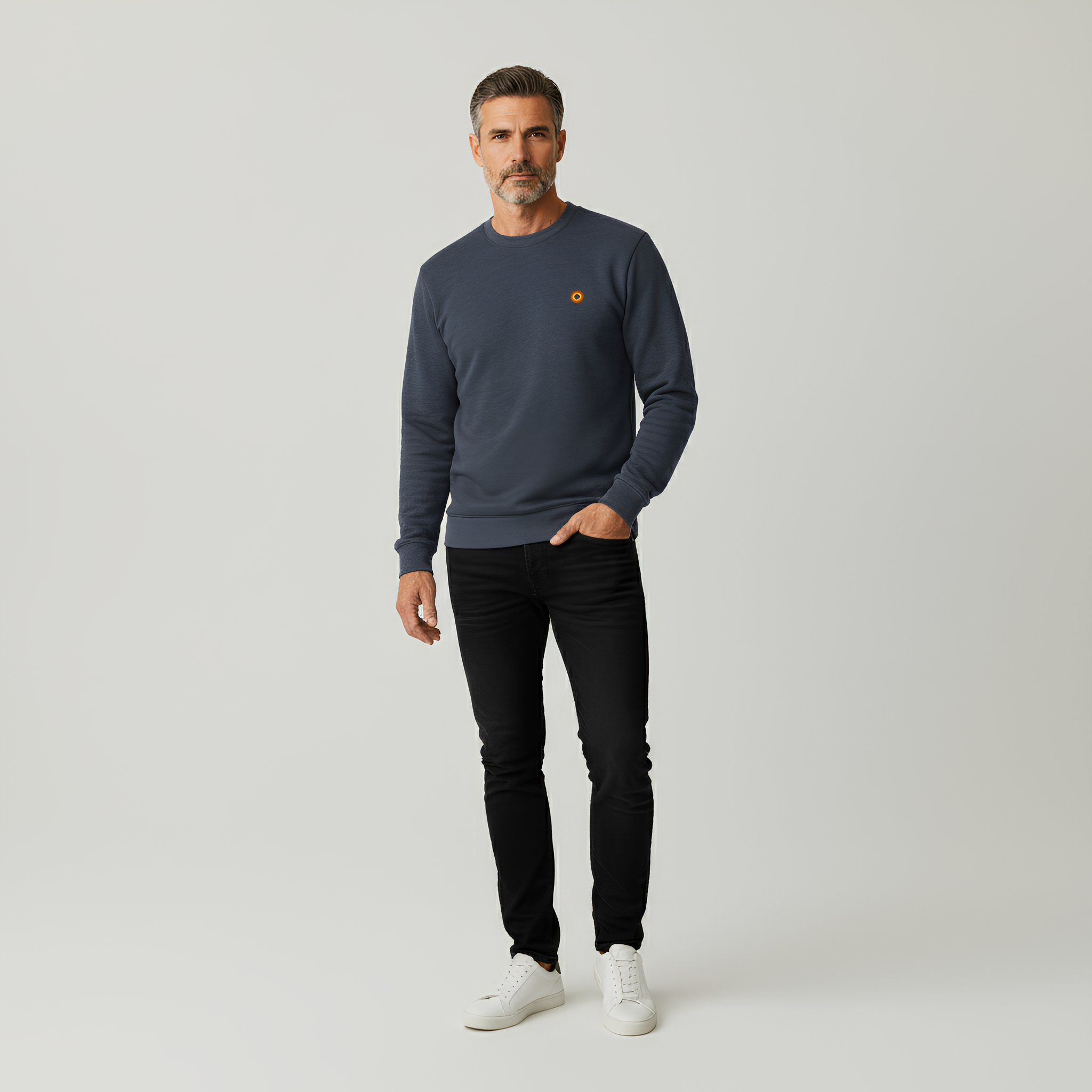 Crewneck Sweatshirt - Heather Midnight Navy