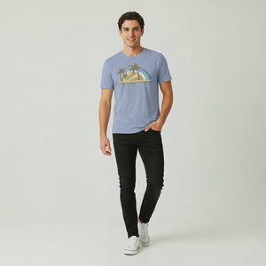 Luxury Men’s Vintage Colors Palms Graphic Tee