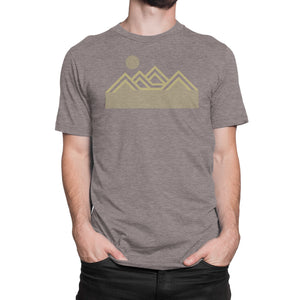 Camiseta Montañas Marrón