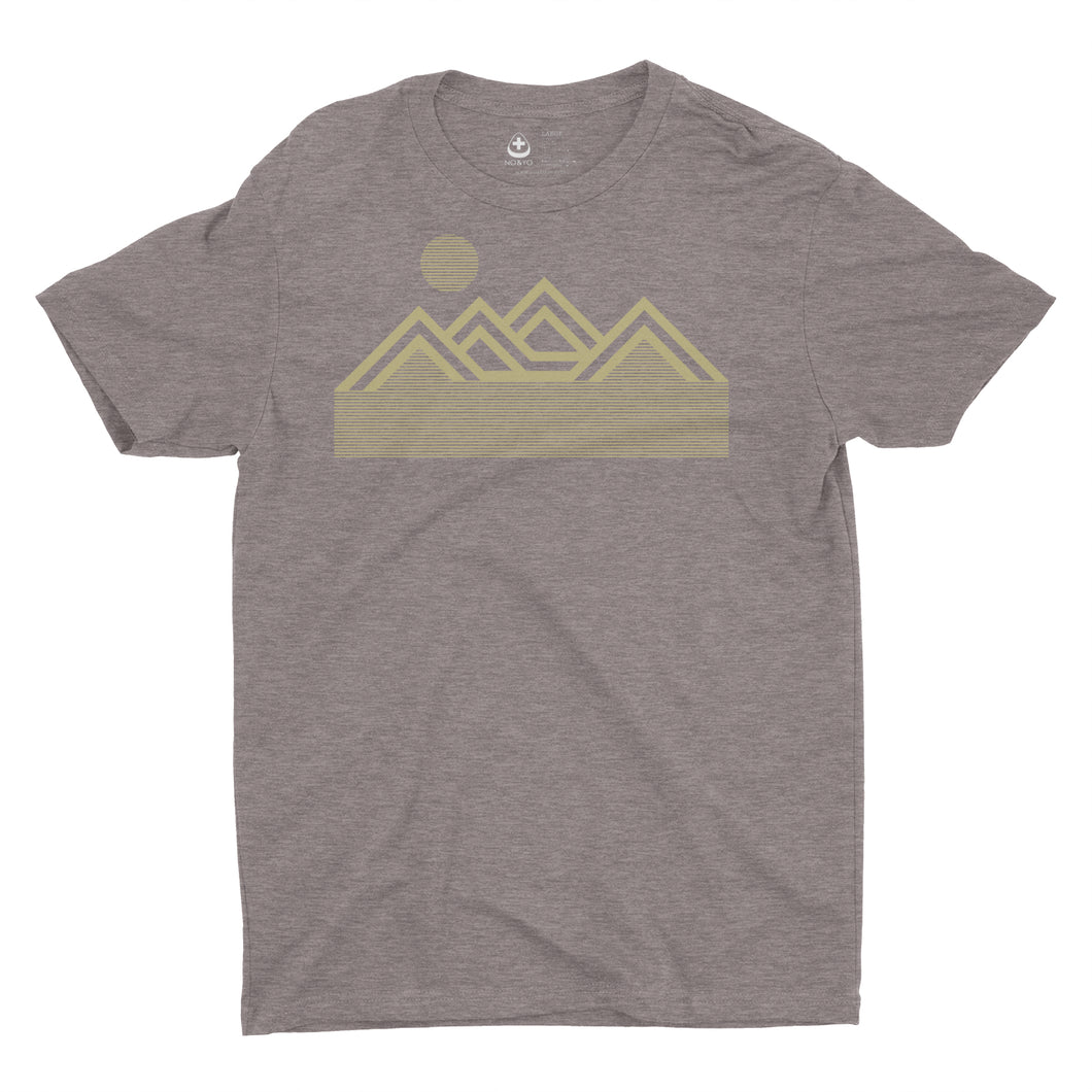 Mountains T Shirt Brown