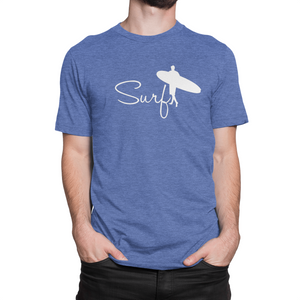 Camiseta Surf Vintage Azul