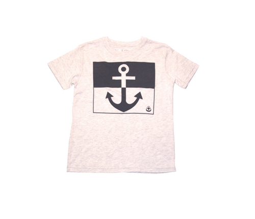Gray Anchor T Shirt Kids | by NO&YO