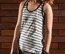 Load image into Gallery viewer, Black Striped Tank Top
