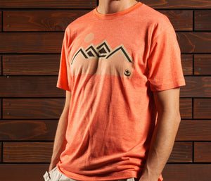 Camiseta Montañas Naranja