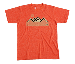 Mountains T Shirt Orange