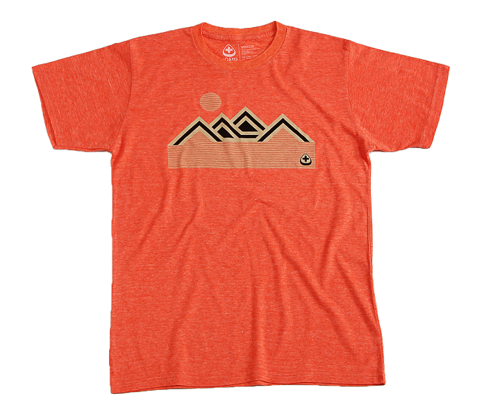 Camiseta Montañas Naranja